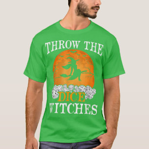 Camiseta Tirar las brujas de los dados Bunco Halloween Part