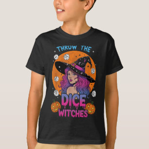 Camiseta Tirar las brujas de los dados Fiesta Bunco Hallowe
