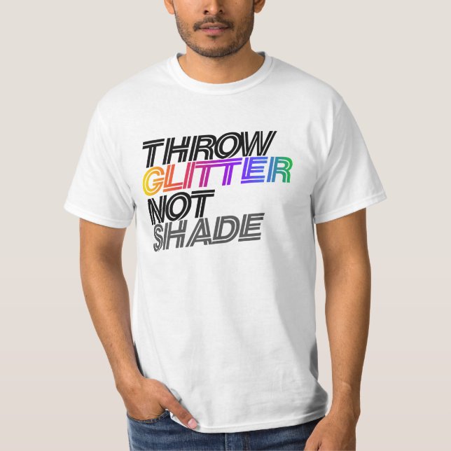 Camiseta Tirar purpurina sin sombra (Anverso)