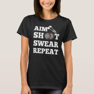 Camiseta Tirar suero de tiro Repetir tableros de dardos de