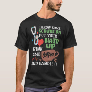 Camiseta Tirar Unos Arrojos Sobre Poner El Pelo Arriba Bebe
