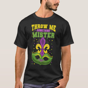 Camiseta Tirarme algo Sr. Mardi Gras cuentas Mujeres y
