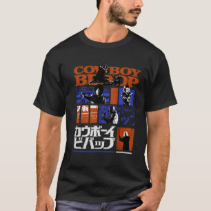 Camiseta Tiras de cómics Kanji de Cow Bebop