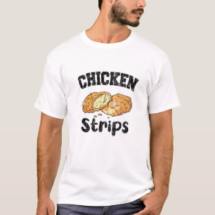 Camiseta Tiras de pollo divertidas de pollo frito