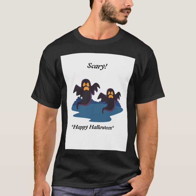 Camiseta Tiras de ropa tamaño XL de Halloween Feliz asustad (Anverso)