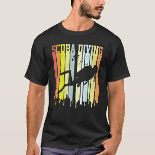 Camiseta Tiras de texto geniales de buceo de escafandra aut