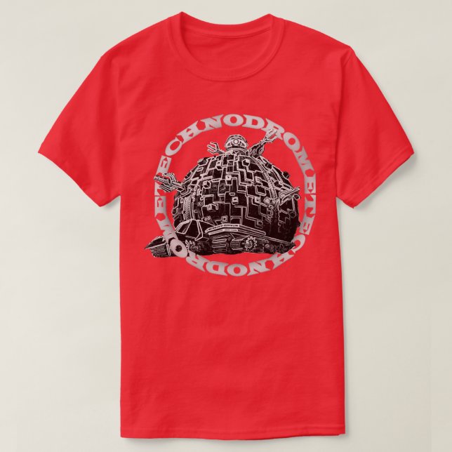 Camiseta Tiras Technodrome Gray (Diseño del anverso)