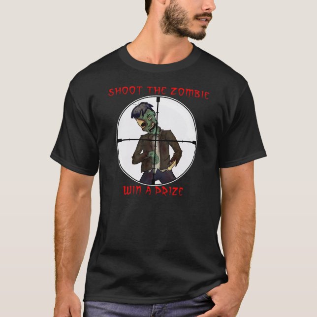 Camiseta Tire al zombi (Anverso)
