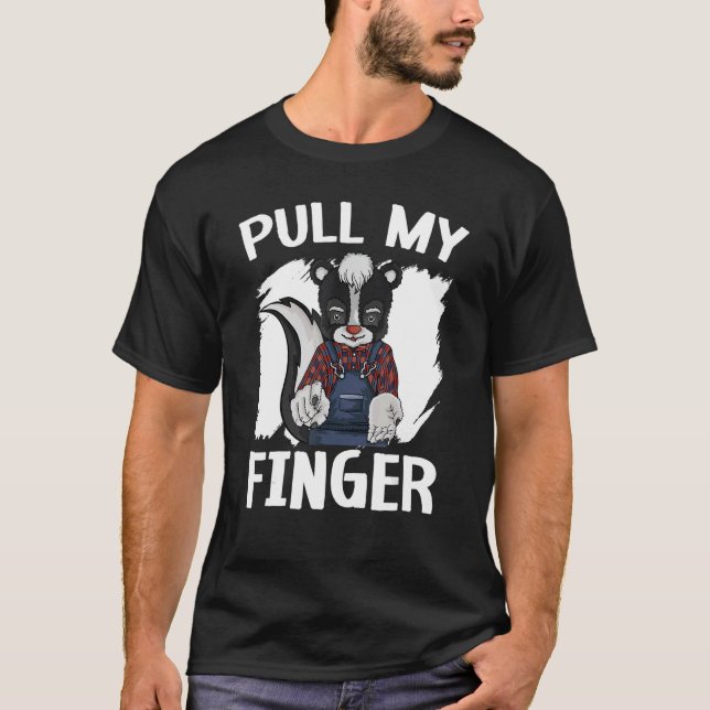 Camiseta Tire de mi dedo Wildlife Animal Skunk Whisperer (Anverso)