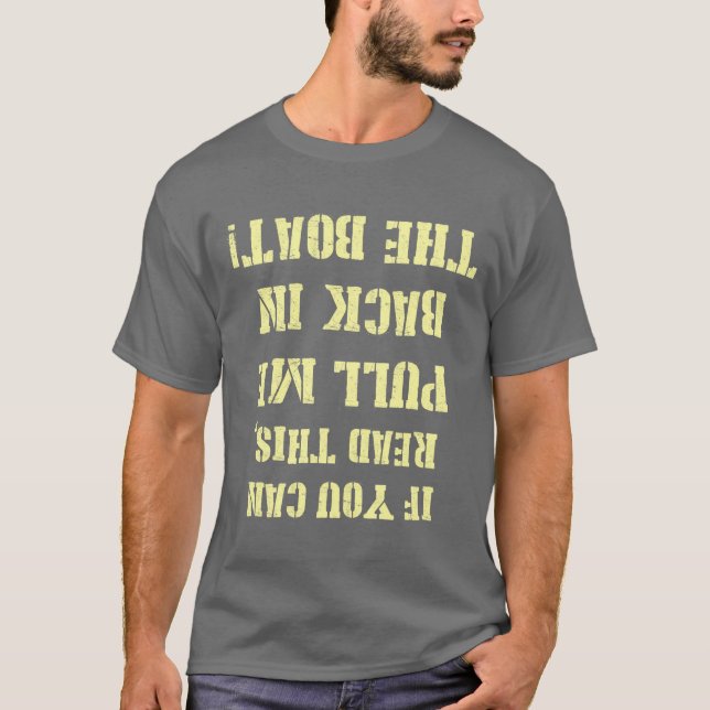 Camiseta Tire de mí en el barco (Anverso)
