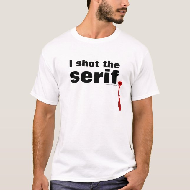 Camiseta Tiré el trazo de pie (Anverso)