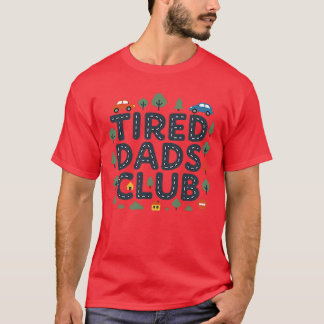 Camiseta Tired Dads Club Pista de Carreras a 2 Lados En Dad