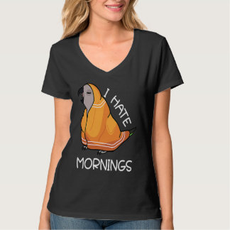 Camiseta Tired Parrot Hates Mornings I Red bellied Parrot