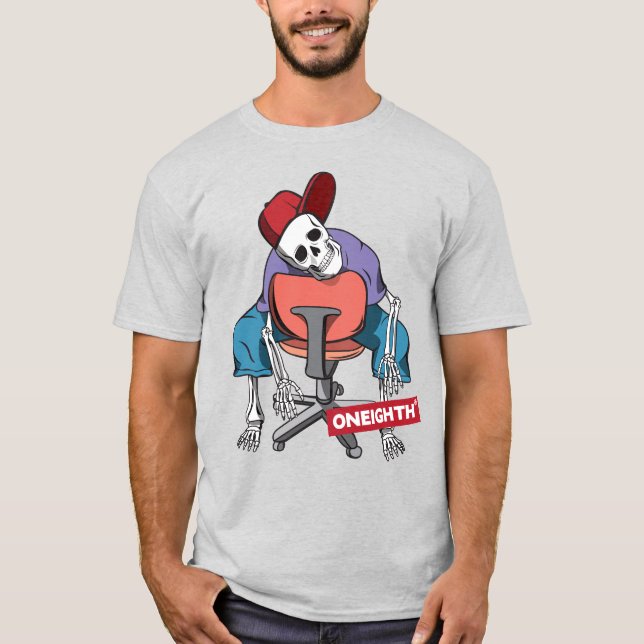 Camiseta Tired skull.　ONEIGHTH Tokyo Original (Anverso)