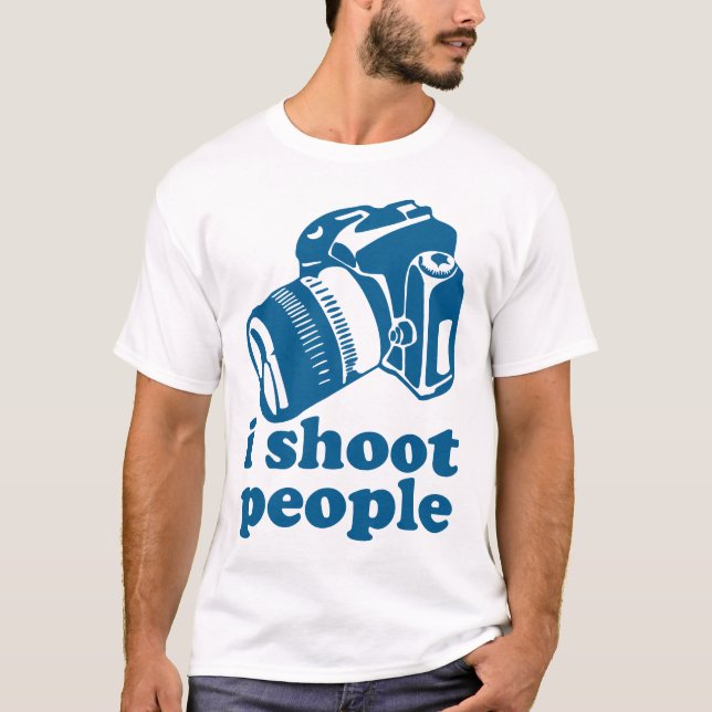 Camiseta Tiro a la gente - azul (Anverso)