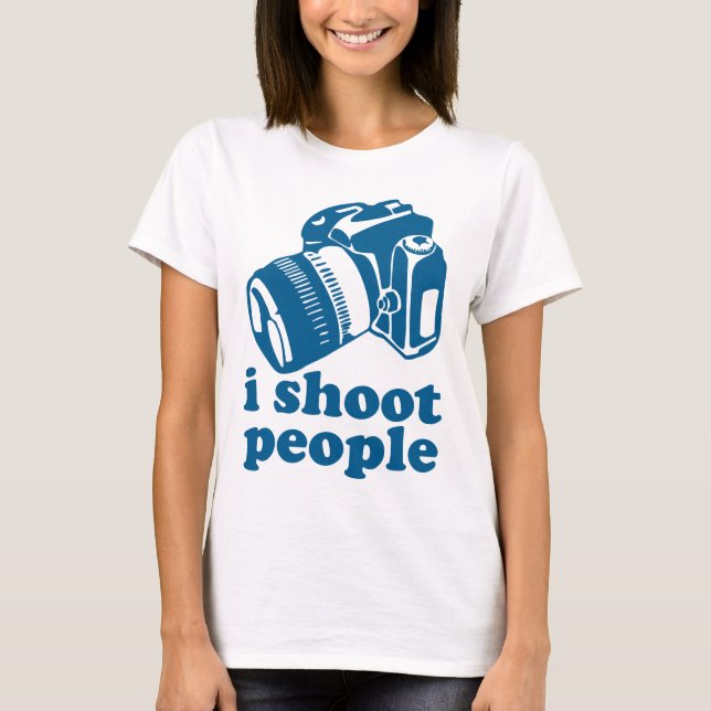 Camiseta Tiro a la gente - azul (Anverso)