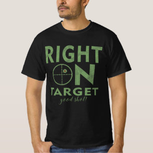 Camiseta Tiro al Blanco con Rifle de Precisión Rústico