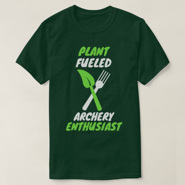 Camiseta tiro con arco alimentado por plantas (Diseño del anverso)