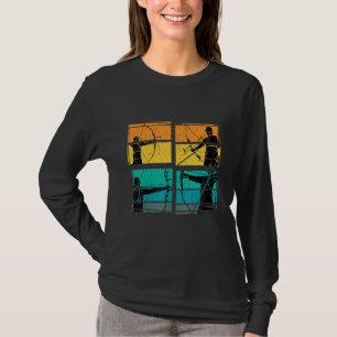 Camiseta Tiro con arco con tiro al arco con arco Retro Vint