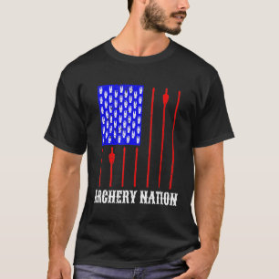 Camiseta Tiro con arco de la bandera de los Estados Unidos