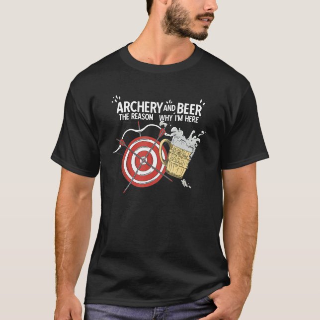 Camiseta Tiro con arco de tiro con arco y caza de cerdos (Anverso)