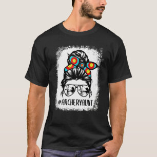 Camiseta Tiro con arco Mamá vida gafas de pelo desordenadas