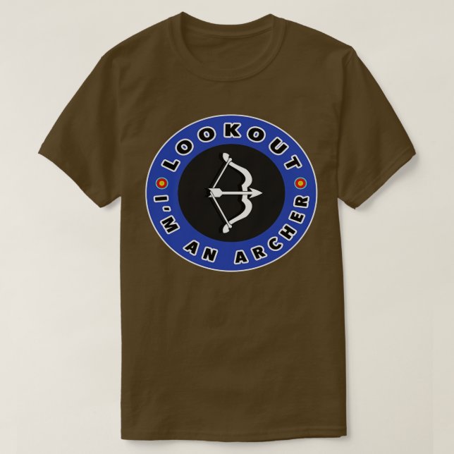 Camiseta Tiro Con Arco, Mire Como Un Arquero. (Diseño del anverso)