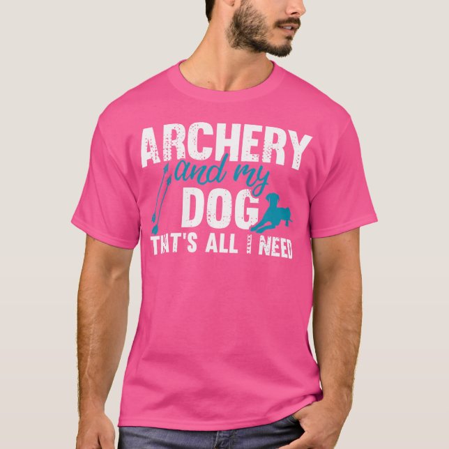 Camiseta Tiro Con Arco Y Tiro Con Tiro Con Perro (Anverso)