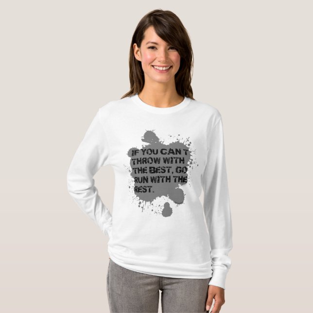 Camiseta Tiro con la manga larga de las Mejores mujeres (Anverso completo)