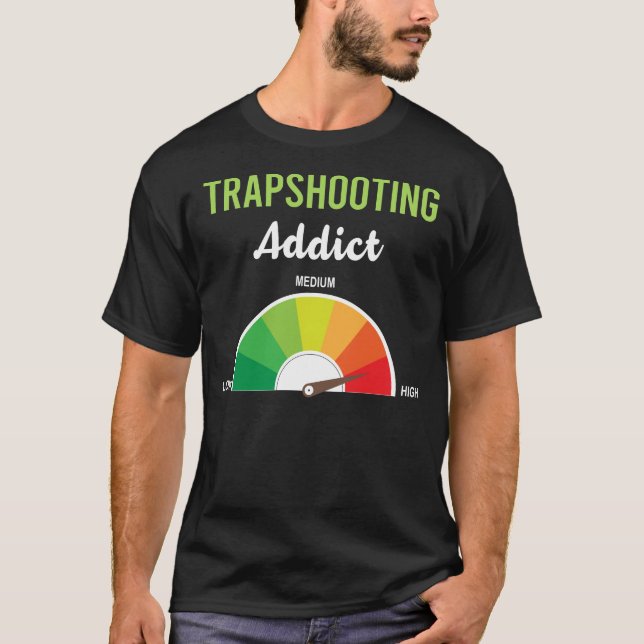 Camiseta Tiro con trampa de tiro de arcilla de tiro (Anverso)