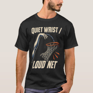 Camiseta Tiro de Baloncesto Muñeca Silenciosa Red Loud