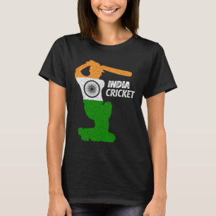 Camiseta Tiro de límite del capitán de cricket de la India