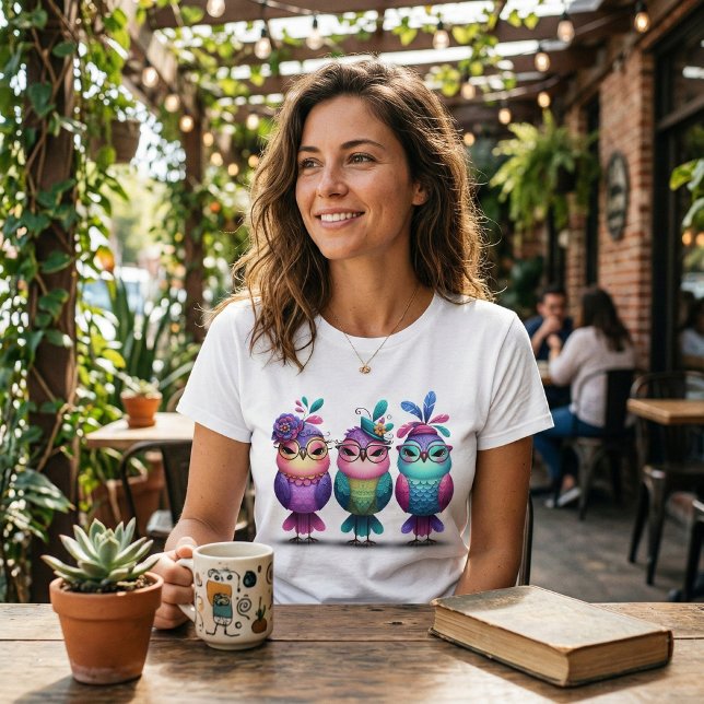 Camiseta Tiro de pájaro colorido (Subido por el creador)