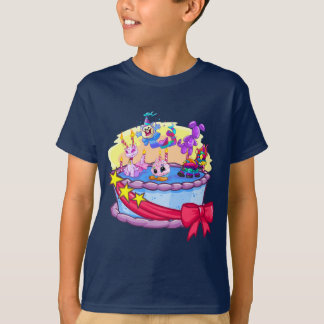Camiseta Tiro del grupo de la torta de cumpleaños