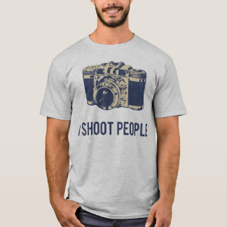 Camiseta Tiro la cámara de la fotografía de la gente