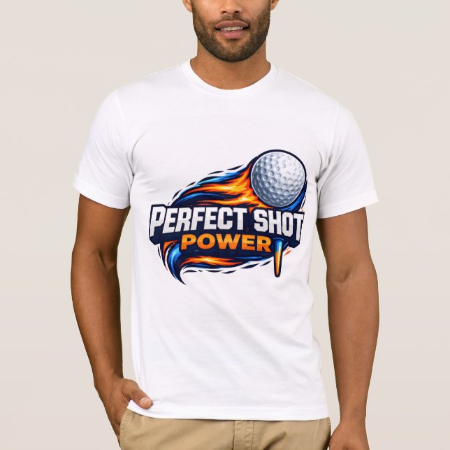 Camiseta Tiro Perfecto de Golf de Poder  (Anverso)
