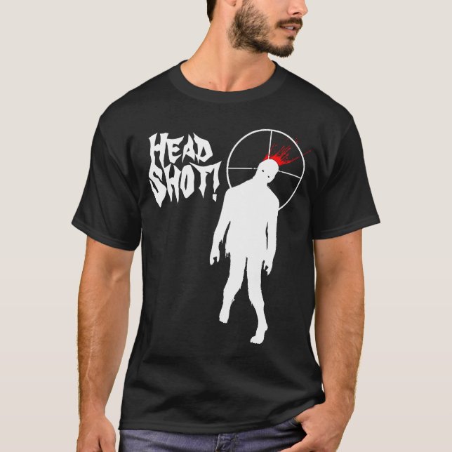 Camiseta ¡Tiro principal del zombi! (Anverso)