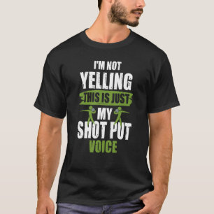 Camiseta Tiro Pu Lanzamiento de Peso Voz Chiste Lanzador de