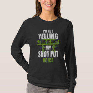 Camiseta Tiro Pu Lanzamiento de Peso Voz Chiste Lanzador de