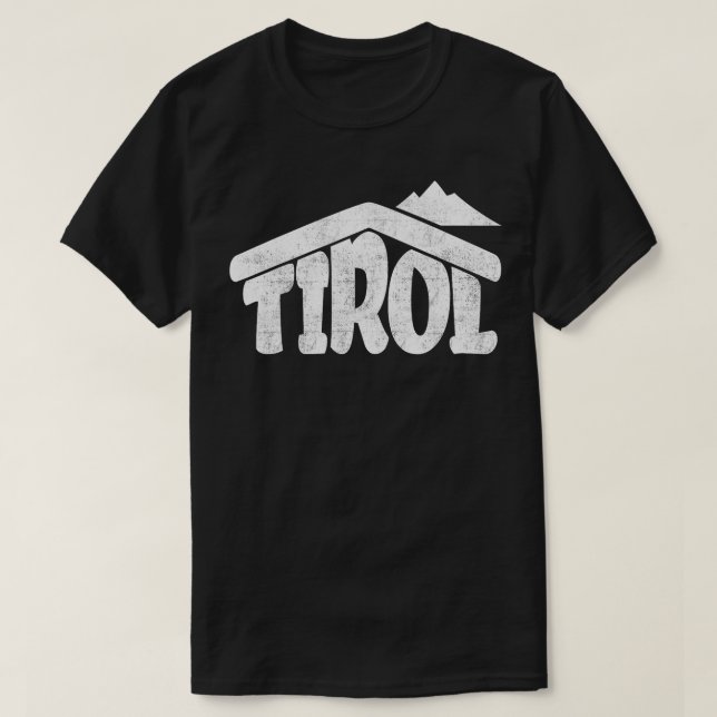 Camiseta Tirol Austria Alpes Esquiar Nieve Paraíso Hut Souv (Diseño del anverso)