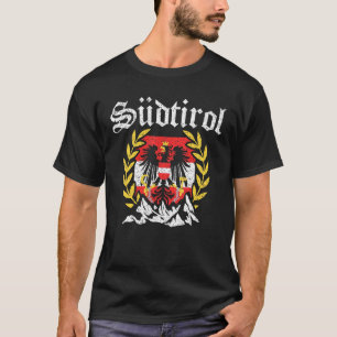 Camiseta Tirol Del Sur Con Montañas Y Águila Del Escudo De