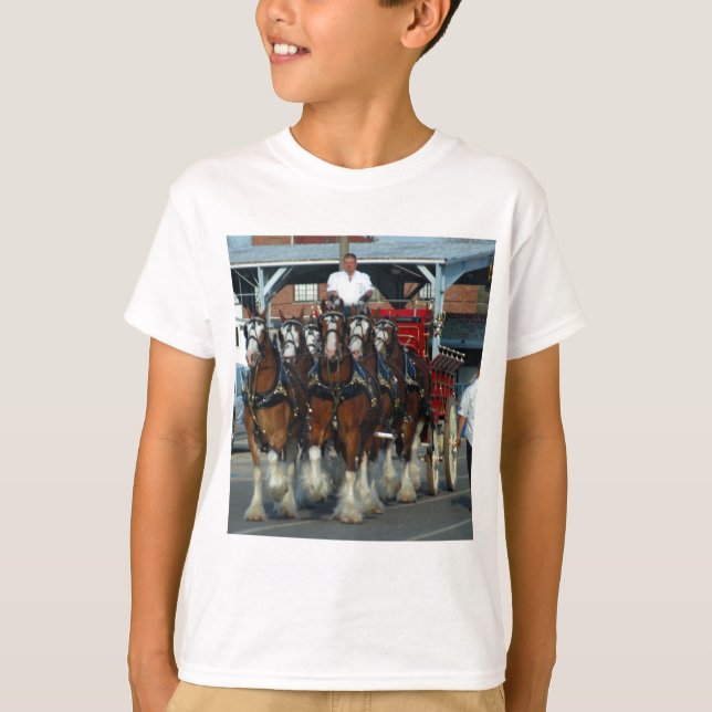 Camiseta Tirón de caballo de Clydesdale 6 (Anverso)