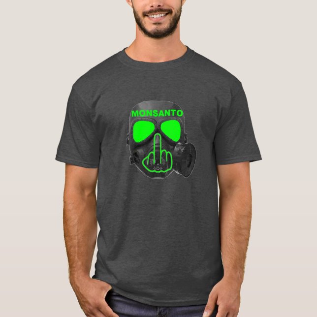 Camiseta Tirón de la careta antigás de Monsanto de la (Anverso)