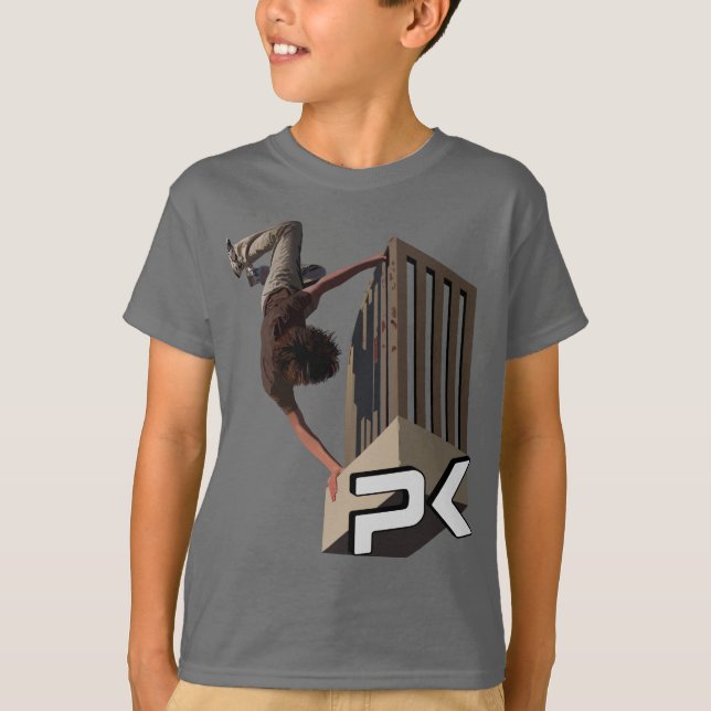 Camiseta Tirón del carril de Parkour (Anverso)