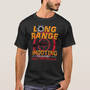 Camiseta Tiroteo de gran alcance es como golf pero para hom