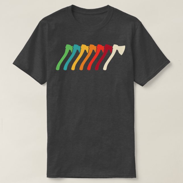 Camiseta Tiroteo de hacha retro 3 (Diseño del anverso)