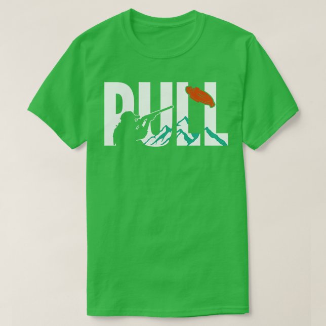 Camiseta Tiroteo de pichón de arcilla (Diseño del anverso)