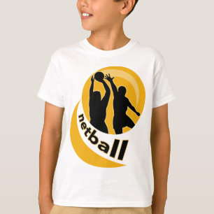 Camiseta Tiroteo del jugador del Netball que bloquea el