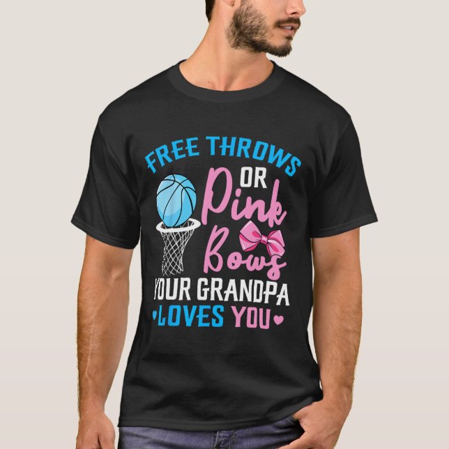 Camiseta Tiroteos gratis o arcos rosados El abuelo te ama a (Anverso)