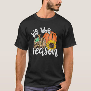Camiseta Tis The Season Basketball Pumpkin Funny Fall Thank